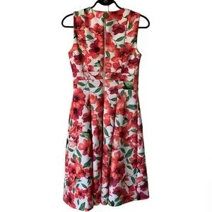 Calvin Klein | Dresses | Calvin Klein Floralprint Aline Dress Size 4 |  Poshmark